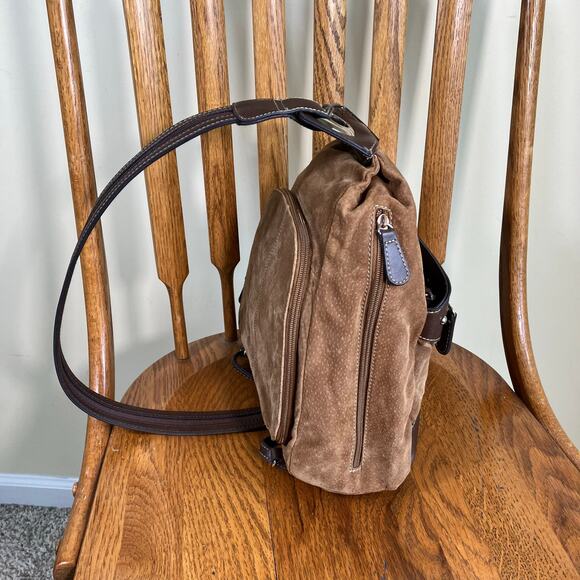Wilsons Leather Y2K Retro Suede Sling Shoulder Bag Small Convertible Backpack main image 15
